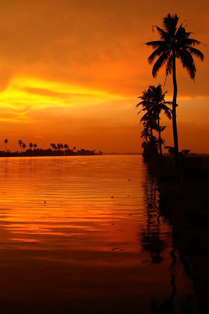 Kerala sunset, India