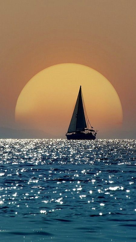 Sunset in Neos Marmaras, Chalkidiki, Greece